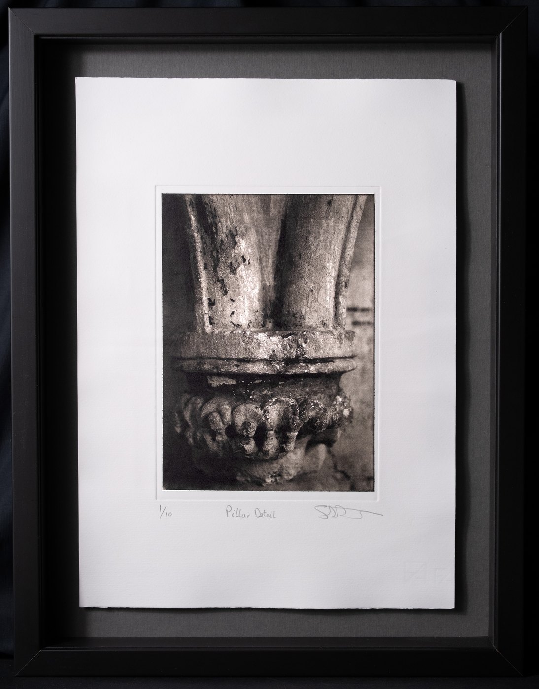 Pillar Detail — framed photogravure print